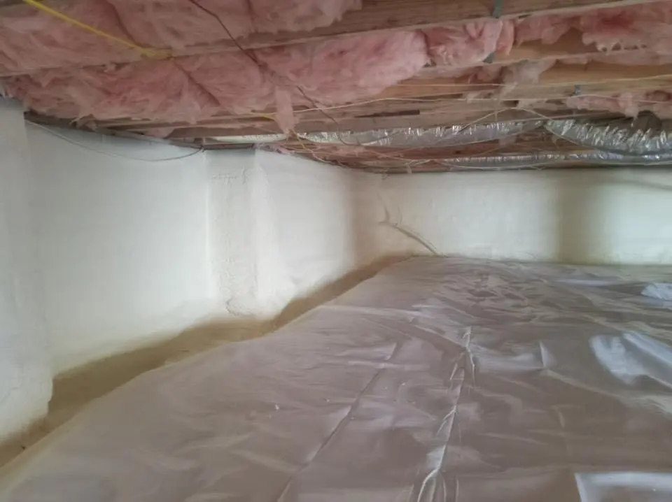 Crawl space encapsulation with closed-cell spray foam for Attic Insulation in Oak Hills