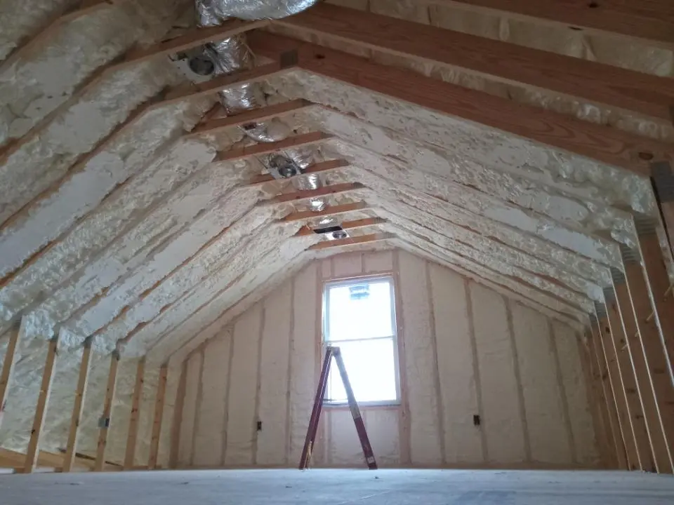 Spray foam roofing application for Crawl Space Insulation project in Oak Hills